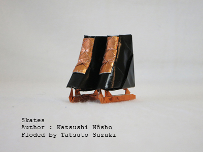 origami Skates, Author : Katsushi Nosho, Folded by Tatsuto Suzuki